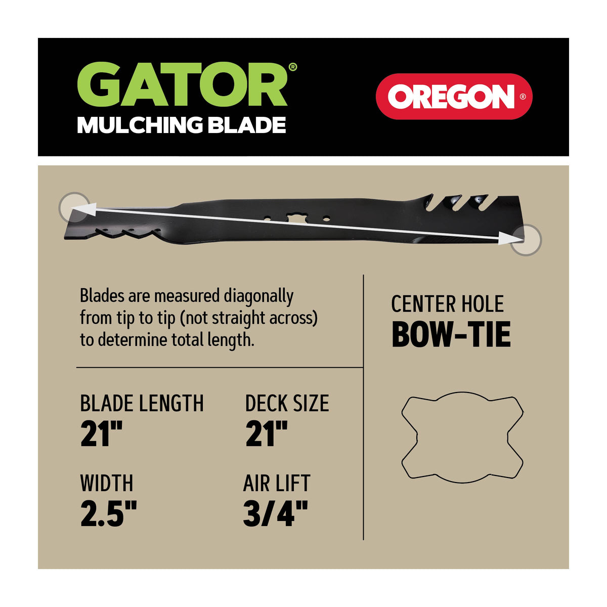 Oregon Gator® G3™ Blade, 21" - 98-631