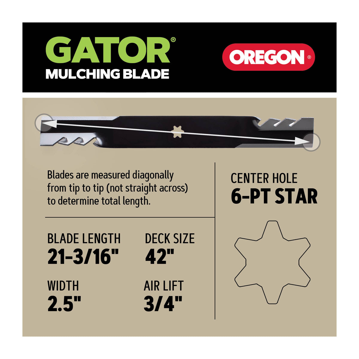 Oregon Gator® G3™ Blade, 21-3/16"