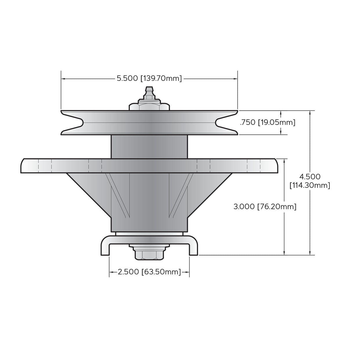 Oregon Spindle Assembly, Toro Models - 82-676