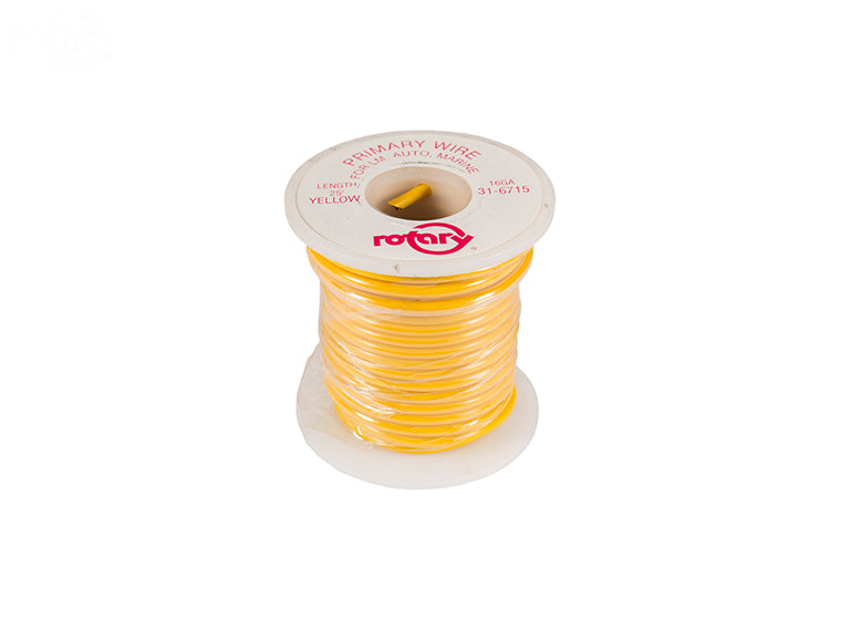 # 6715  PRIMARY WIRE YELLOW 16 AWG 25'