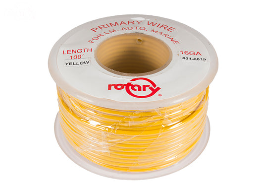 # 6819  PRIMARY WIRE YELLOW 16AWG 100'