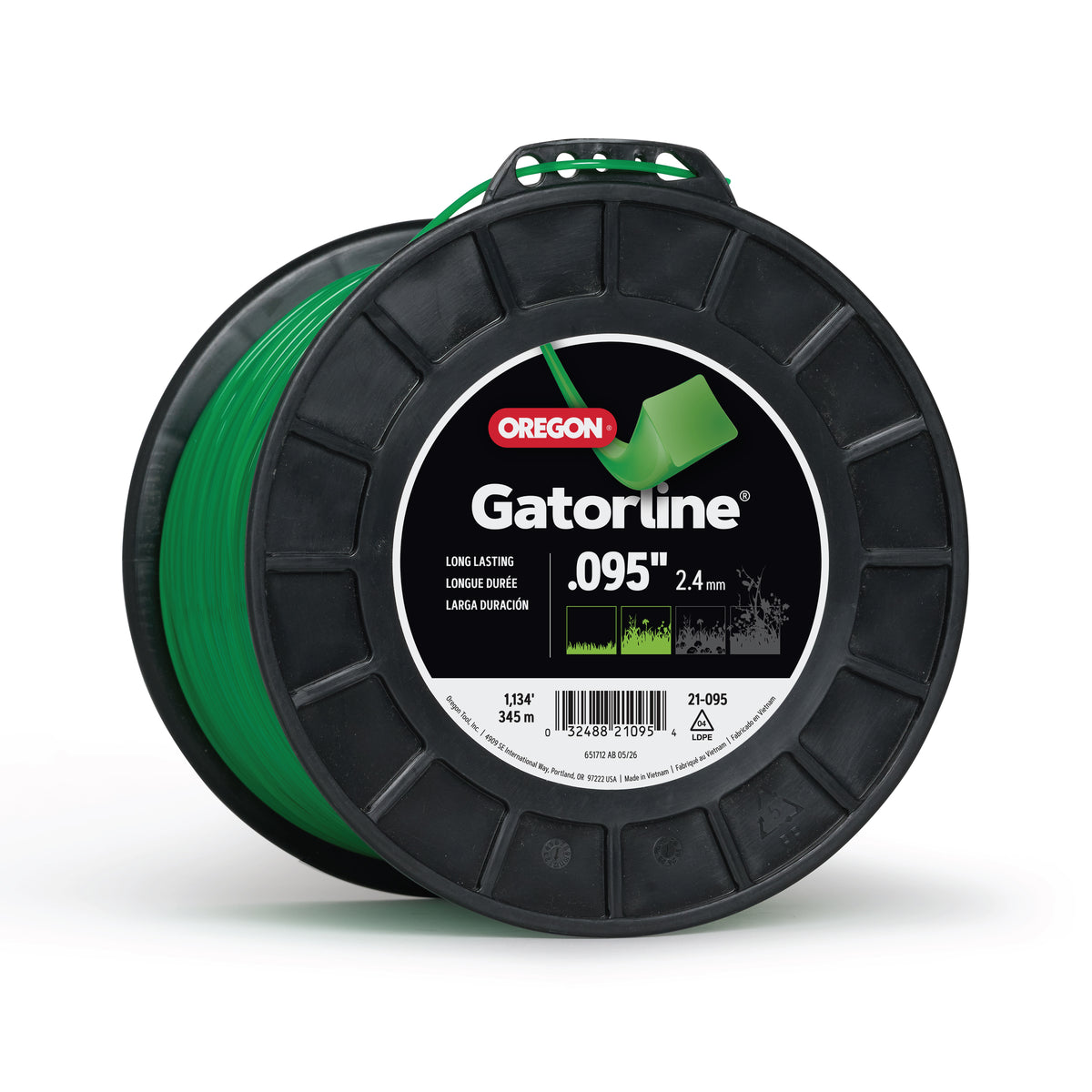 Oregon Gatorline Square Trimmer Line, .095 in. by 1134 FT