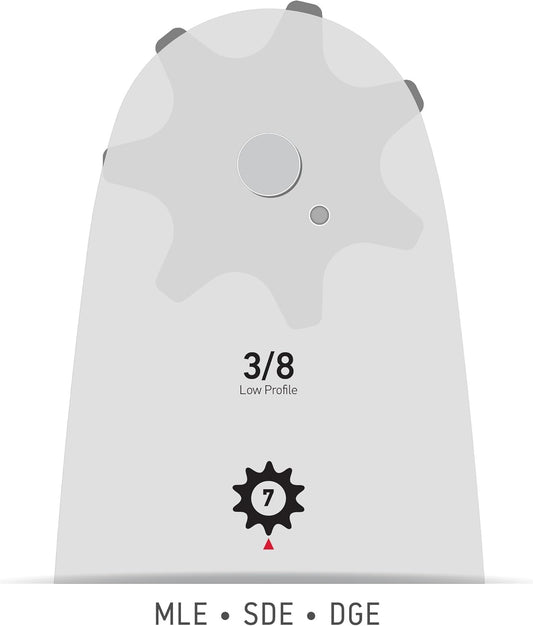 Oregon Single Rivet Guide Bar, 12" - 124MLEA095
