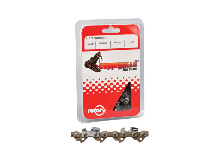 # 7424093  3/8" STD .050" gauge, 93 drive link, chisel without bumper.
