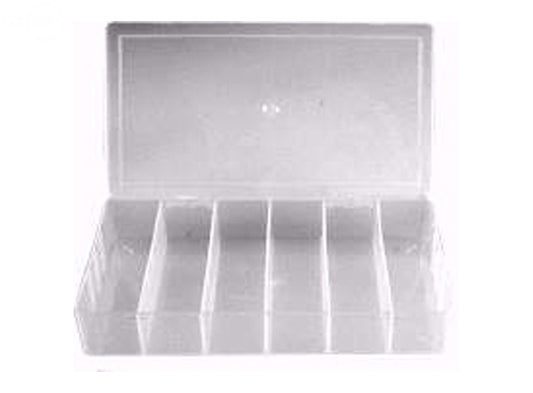 # 8989  PLASTIC ASSORTMENT BOX SMALL 8" X 4 1/2"