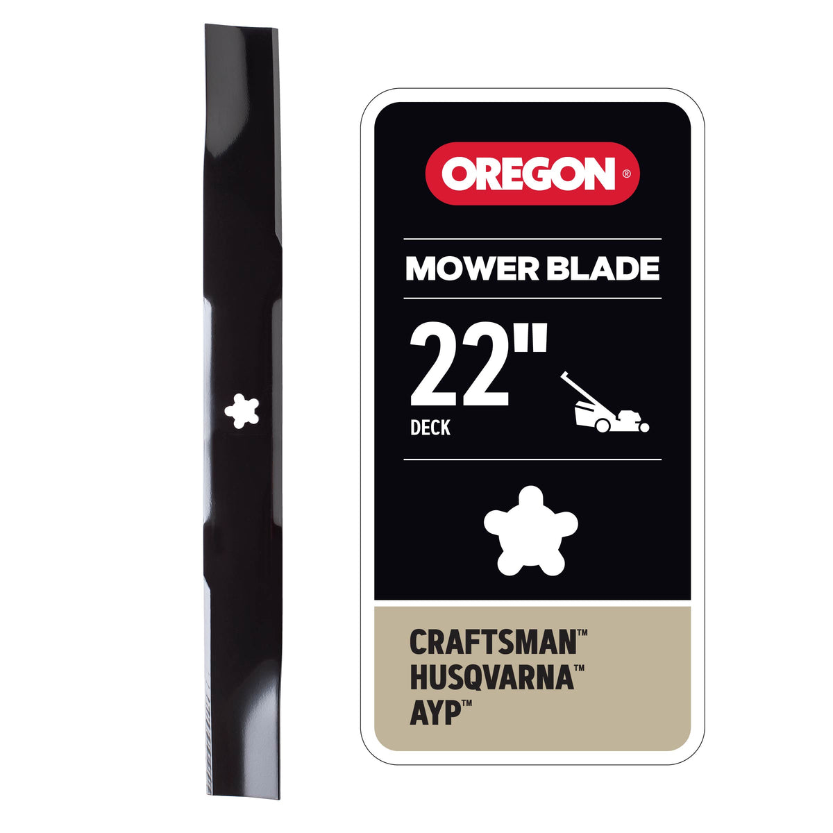 Oregon Mower Blade, 21-15/16"