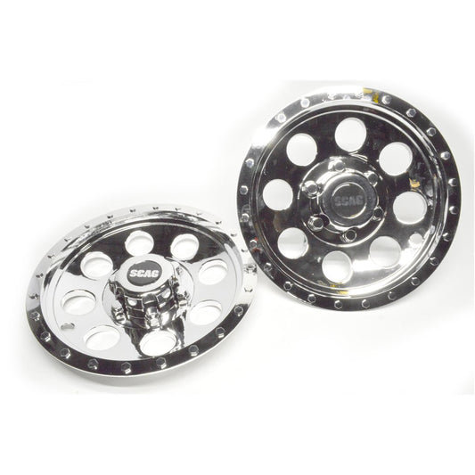 SCAG 12" Chrome Wheel Covers (2) (920J)