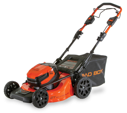 BAD BOY MOWERS E-SERIES 80V DUAL PORT BRUSHLESS SELF-PROPELLED 21" MOWER