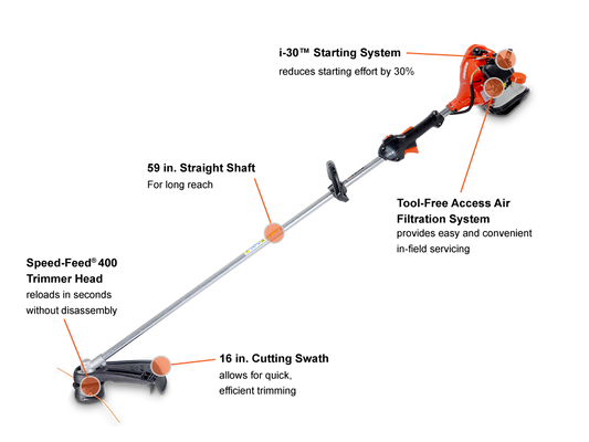 SRM-2120SF Straight Shaft Trimmer with Speed-Feed® 400 Head
