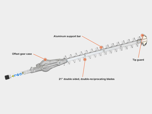PAS Short-Reach Hedge Trimmer Attachment