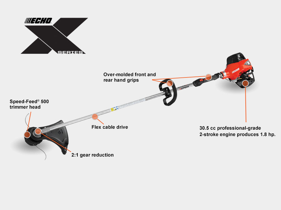 ECHO SRM-230 芝刈り機メンテナンス済み、引き取り限定 Echo SRM-3020TES - Loop/U-Handle Brushcutter (SRM3020TESL