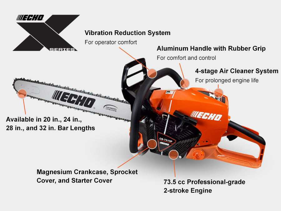 Echo CS-7310P Rear Handle Chainsaw – Belcher's Power Equipment
