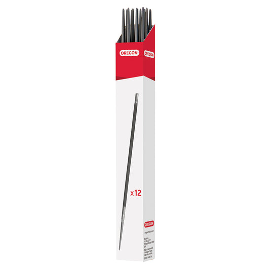 Oregon Round Files, 3/16", 12-Pack