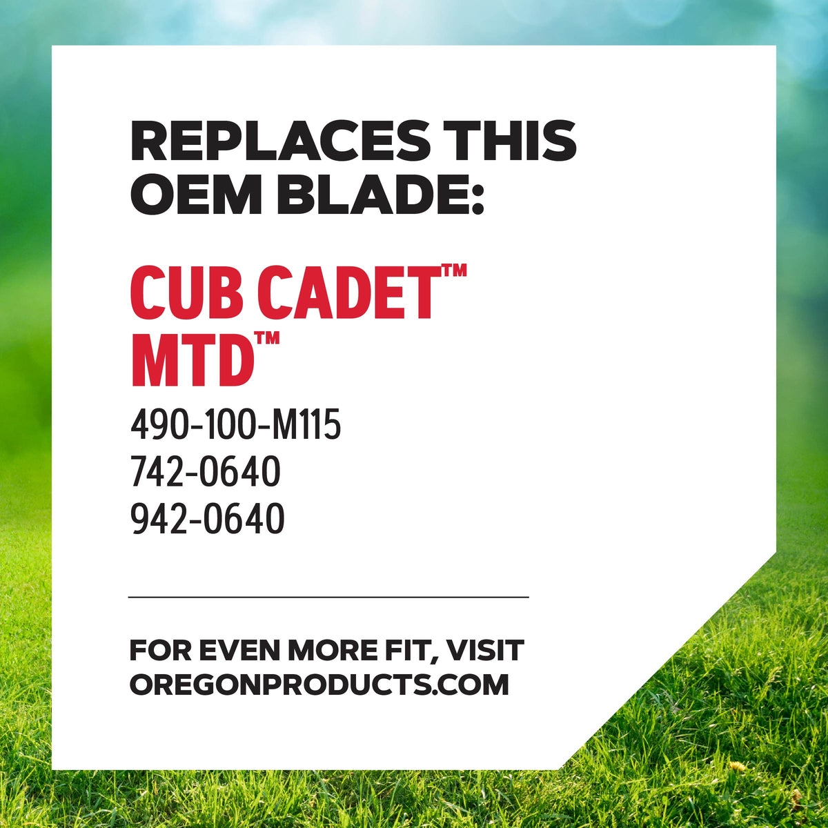 Oregon Lawn Mower Blade for 20" Cub Cadet Push Mower, Set of 1 (98-068)