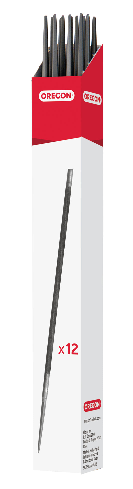 Oregon Round Files, 4.5 mm, 12-Pack