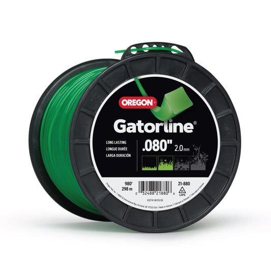 Oregon Gatorline Square Trimmer Line, .080 in. by 980 FT