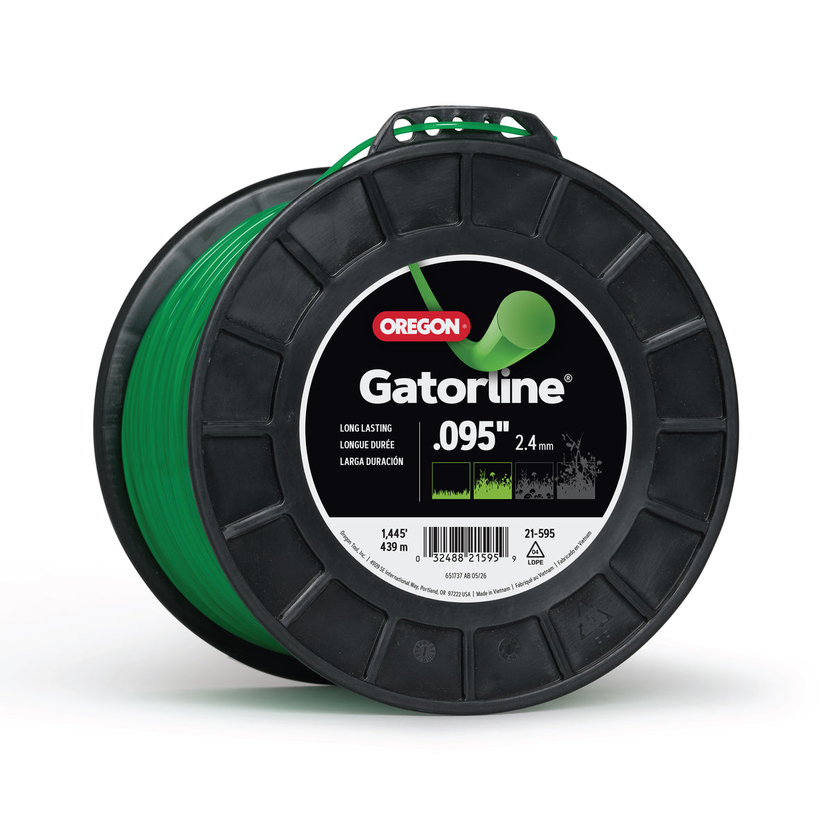 Oregon Gatorline Round Trimmer Line, .095 in. by 1445 FT
