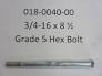 Bad Boy 1/2-13x8 1/2 Gr5 Hex Bolt (018-0040-00)