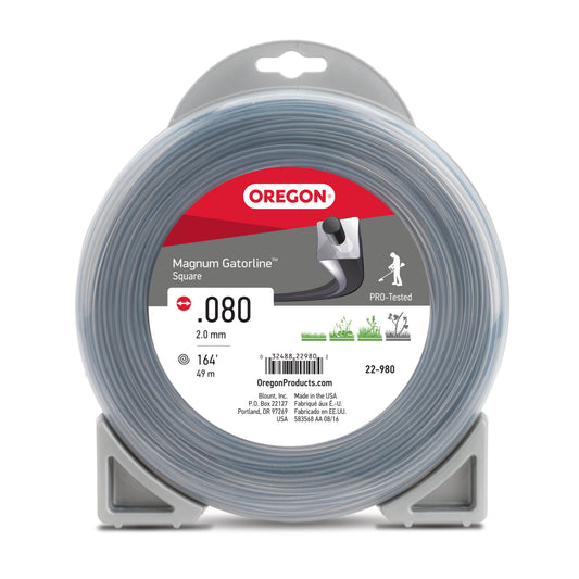 Oregon Magnum Gatorline Square trimmer Line, .080 inch by 164 Foot