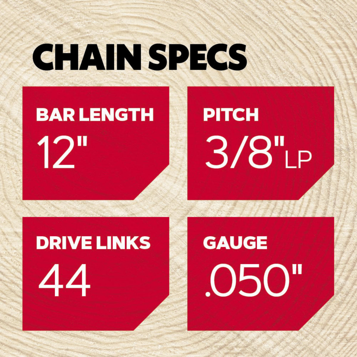 Oregon 91PX AdvanceCut Saw Chain for 12 in. Bar - 44 Drive Links - fits Echo, Stihl, McCulloch, Remington, Poulan and more