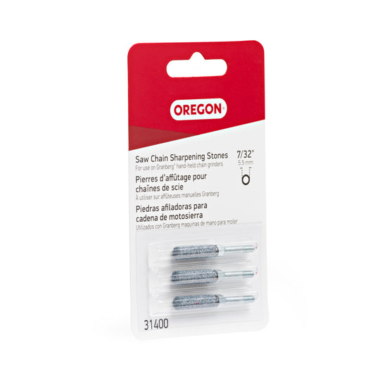 Oregon Sharpening Stones, 7/32", 3-Pack - 31400