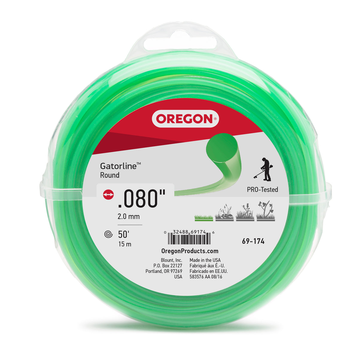 Oregon Gatorline Round Trimmer Line, .08 in. by 50 FT
