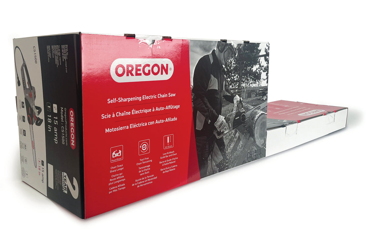 Oregon CS1500 18-inch 15 Amp , Self-Sharpening Corded Electric Chainsaw