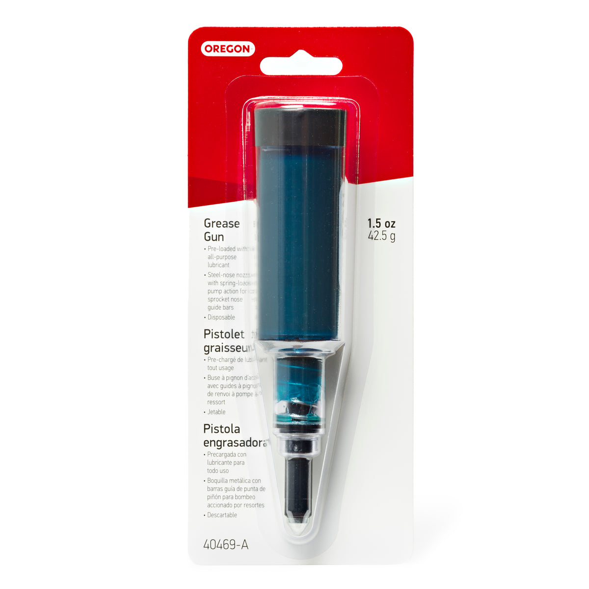 Oregon Premium Grease Gun for Chainsaw Chains 40469-A