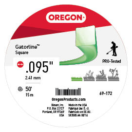 Oregon Gatorline Square Trimmer Line, .095 in. by 50 FT