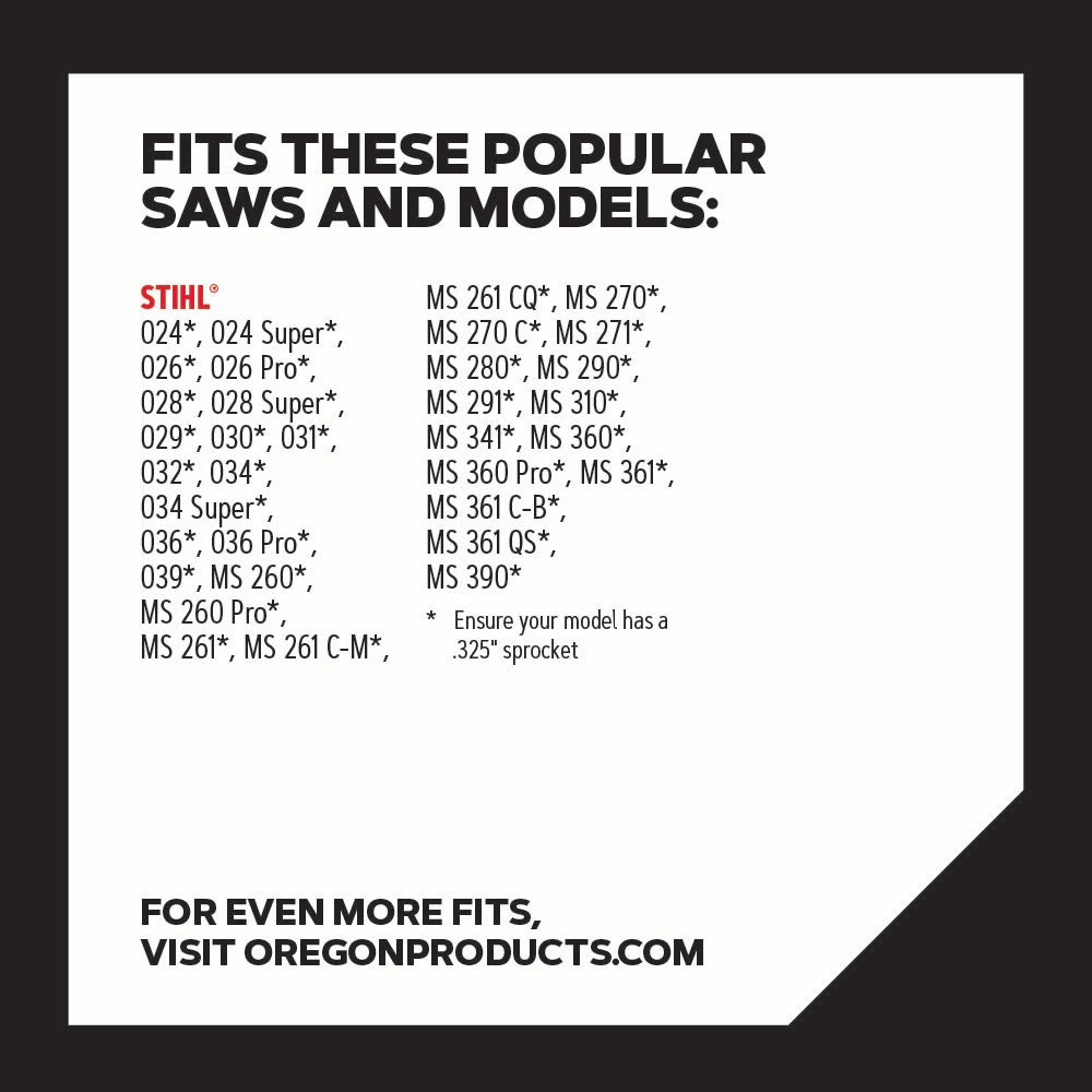 Oregon 22LGX PowerCut Saw Chain for 18 in. Bar - 74 Drive Links - fits Several Stihl models