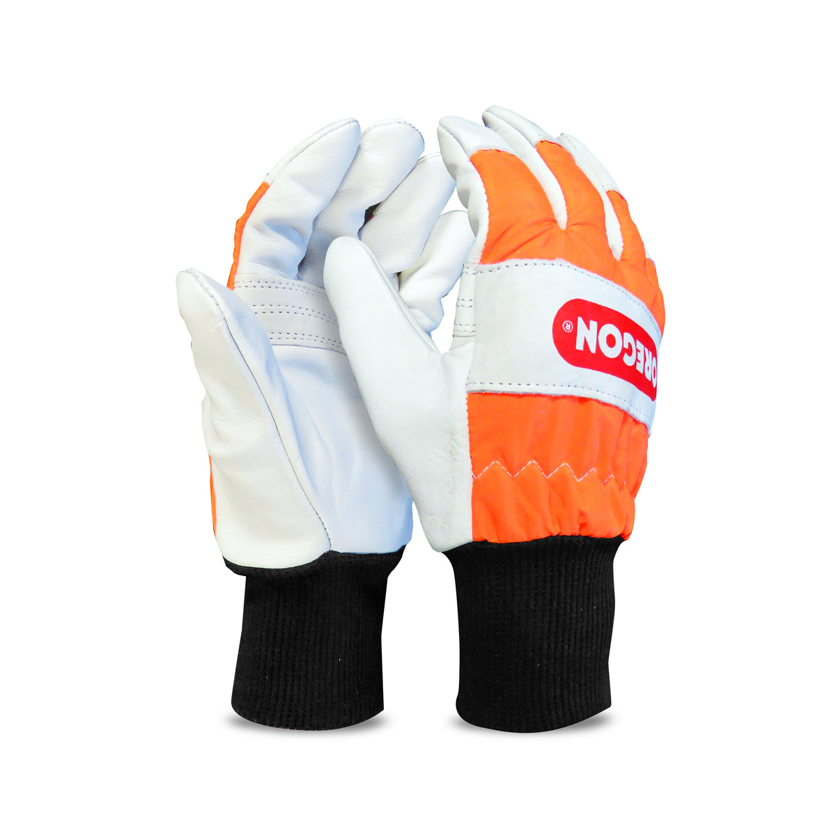 Oregon Chainsaw Left-Hand Protection Leather Gloves – Medium (size 9) (91305M)