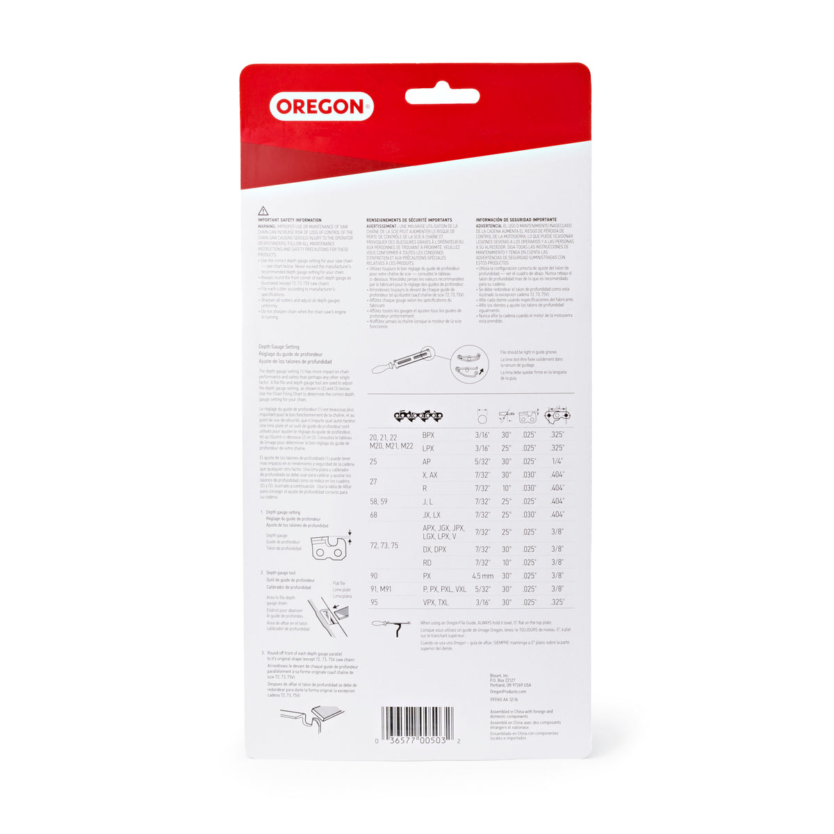 Oregon Saw Chain Sharpening Kit, 5/32"