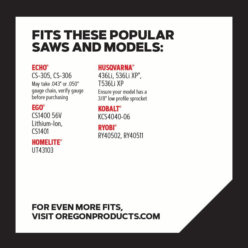Oregon 90PX AdvanceCut Chainsaw Chain for 14-Inch Bar -52 Drive Links – fits Echo, Makita, Husqvarna, Ryobi Poulan and more