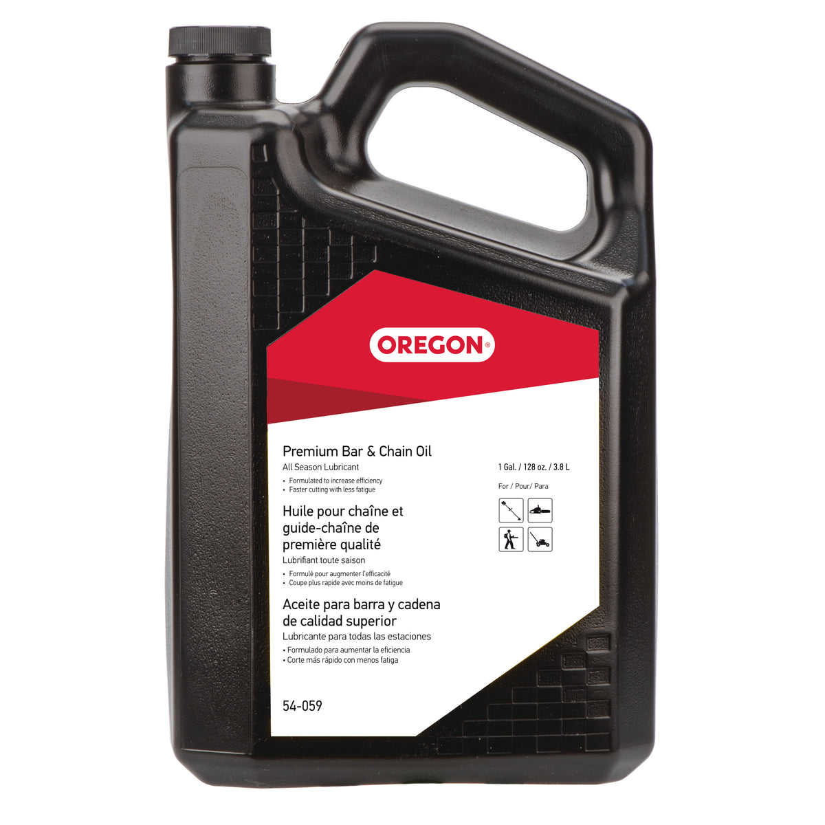 Oregon Premium Bar and Chain Oil, All Season Chainsaw Chain Lubrication, Superior Quality Universal Saw Chain Oil for Fast Efficient Cutting – 1 Gallon (54-059C)