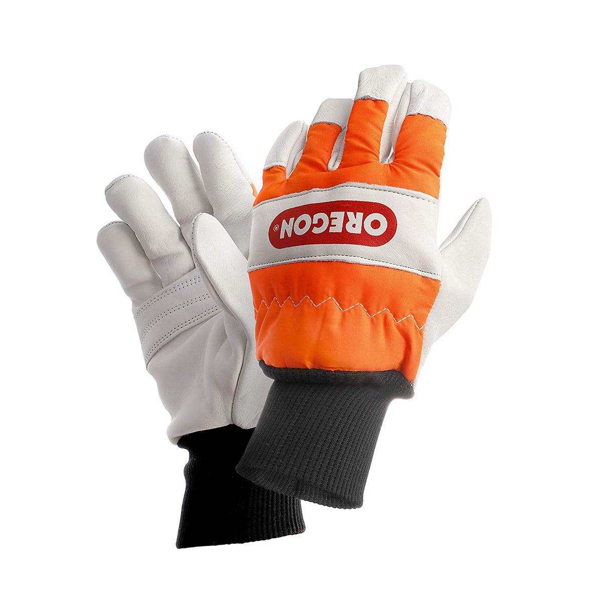 Oregon Chainsaw Left-Hand Protection Leather Gloves – Large (size 10) (91305L)