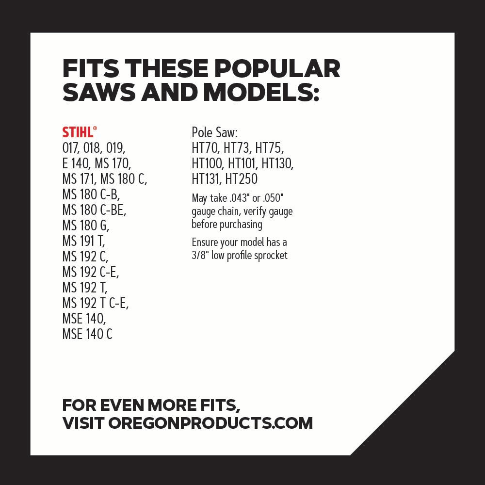 Oregon 90PX AdvanceCut Chainsaw Chain for 14-Inch Bar -50 Drive Links – fits Several Stihl models
