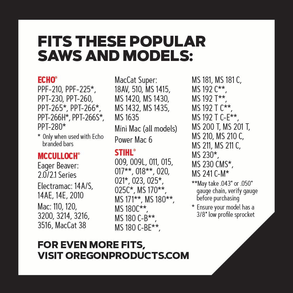 Oregon 91PX AdvanceCut Saw Chain for 12 in. Bar - 44 Drive Links - fits Echo, Stihl, McCulloch, Remington, Poulan and more