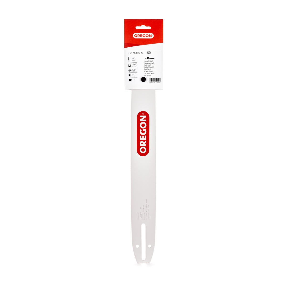 Oregon Single Rivet Guide Bar, 16" - 164MLEA041