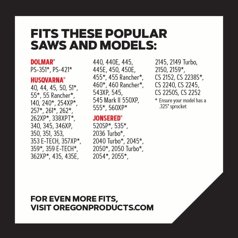Oregon 95TXL SpeedCut Chainsaw Chain for 18-Inch Bar -72 Drive Links – fits Husqvarna, Dolmar, Jonsered and more