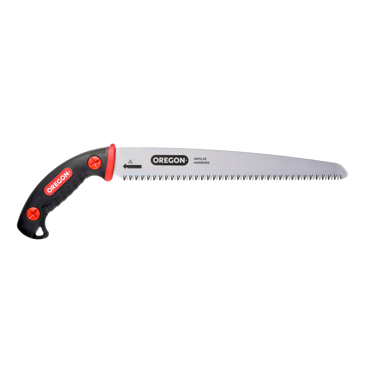 Oregon 12” Straight Premium Japanese High-Carbon Steel Hand Saw, Rust Proof Forestry/Pruning/Cutting Tool, Curved Blade with Scabbard Safety Sheath (600138)