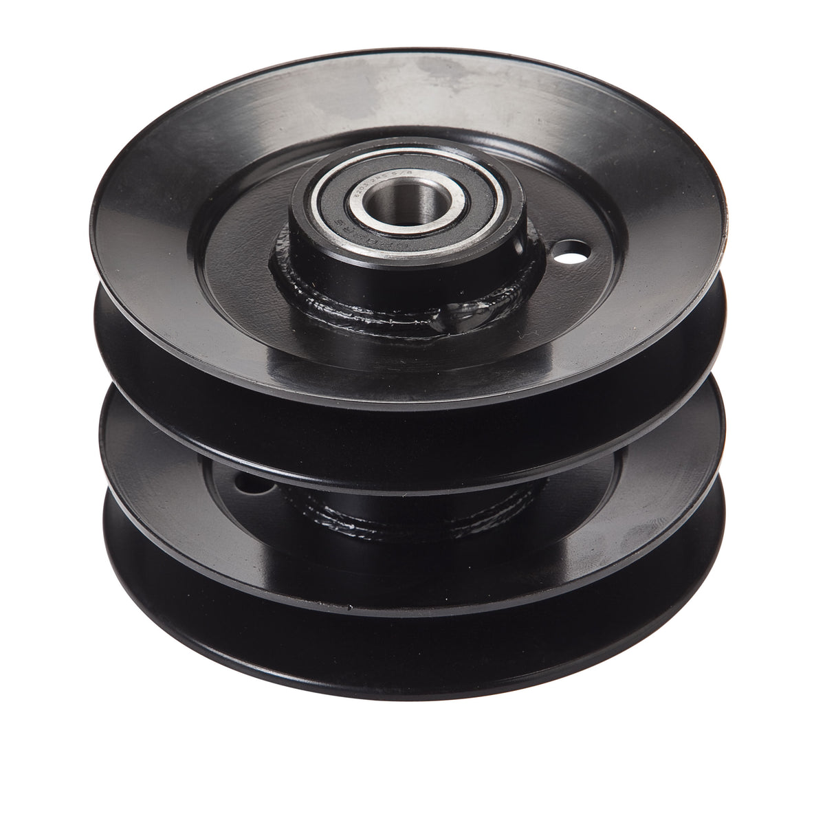 Oregon Double Pulley Assembly with bearings, fits 42” decks with 2-belt systems