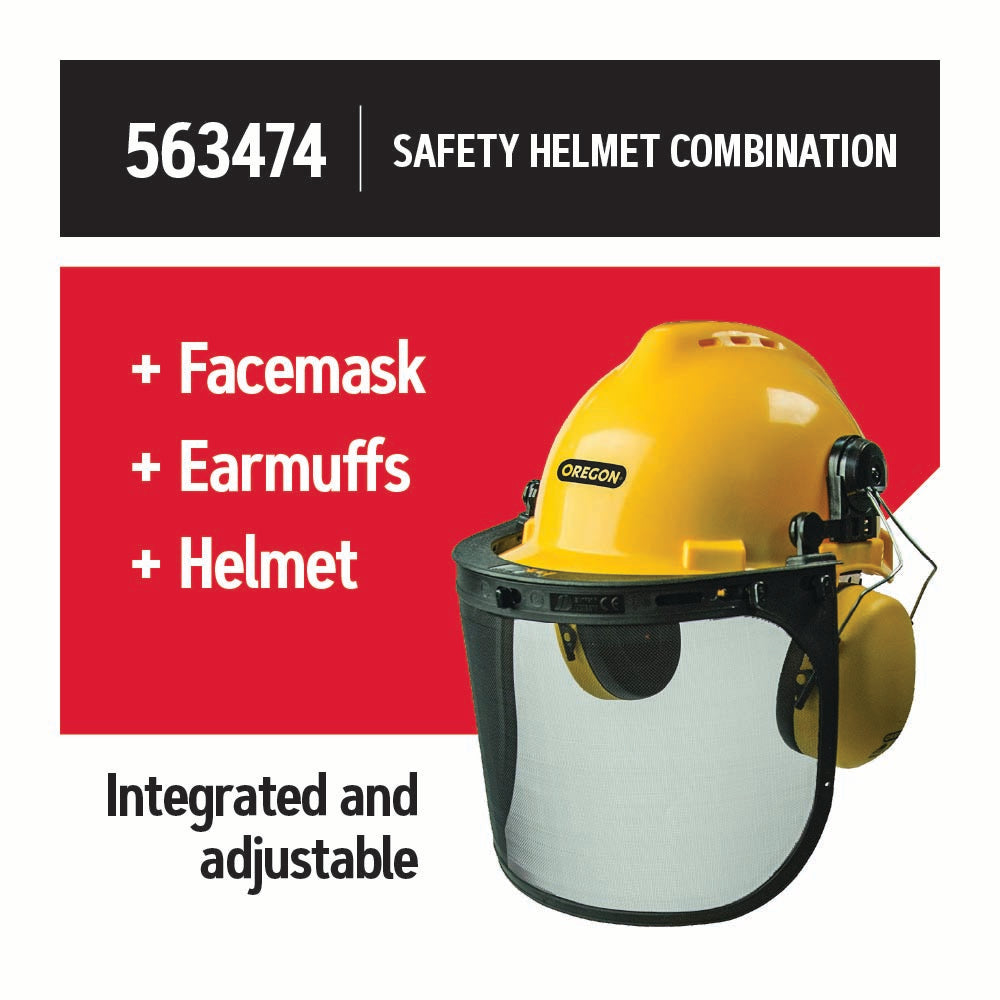 Oregon® Chainsaw Safety Helmet Combination, Includes Helmet, Visor and Ear Protection 563474