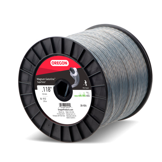 Oregon Magnum Gatorline Supertwist Trimmer Line, .118 inch by 915 Foot