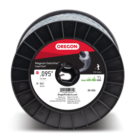 Oregon Magnum Gatorline Supertwist Trimmer Line, .095" inch by 866 Foot