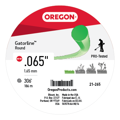 Oregon Gatorline Round Trimmer Line, .065 in. by 308 FT