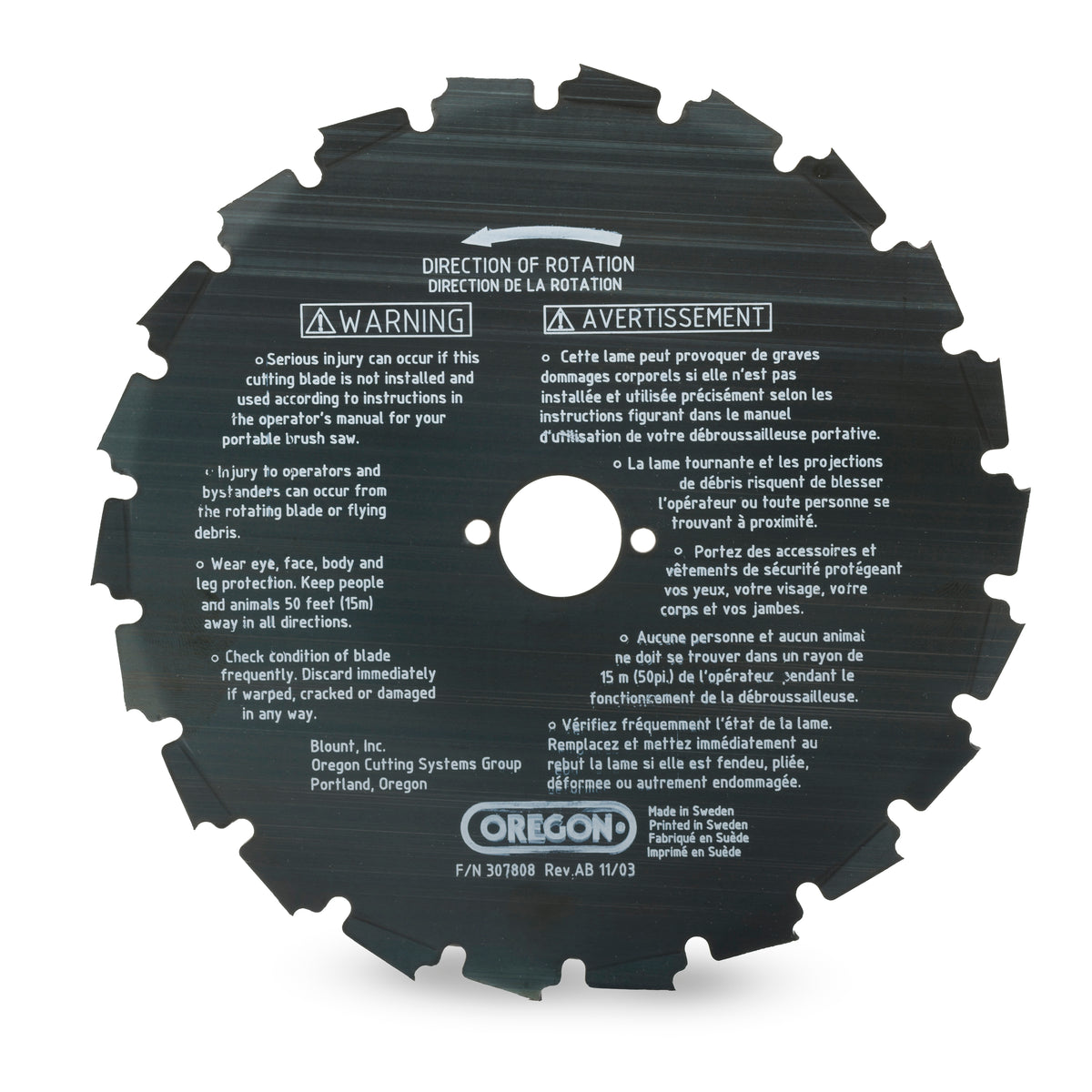 Oregon Blade, Brush Cutter, EIA, 22-Tooth - 41-931