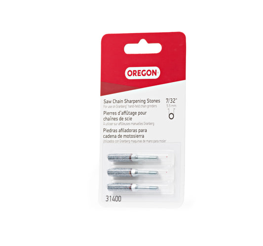 Oregon Sharpening Stones, 7/32", 3-Pack - 31400