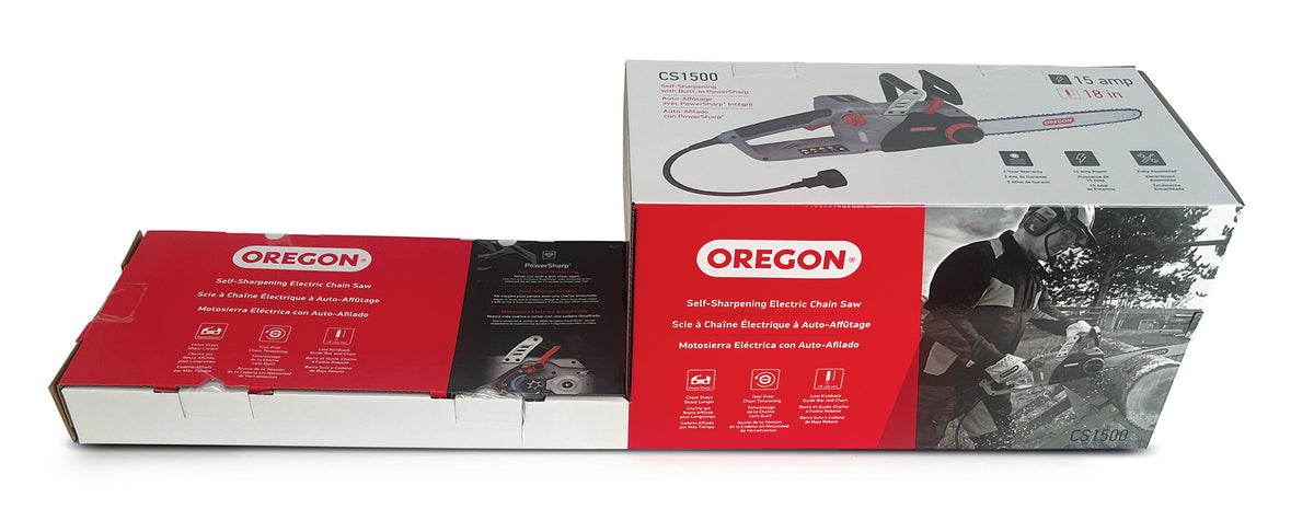 Oregon CS1500 18-inch 15 Amp , Self-Sharpening Corded Electric Chainsaw