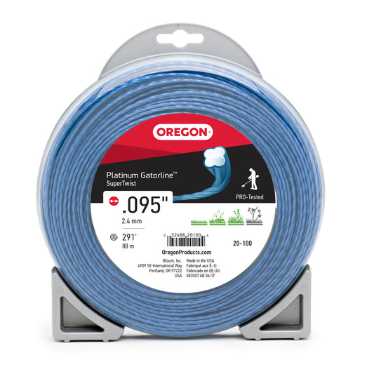 Oregon Platinum Gatorline Supertwist Trimmer Line, .095" by 289'