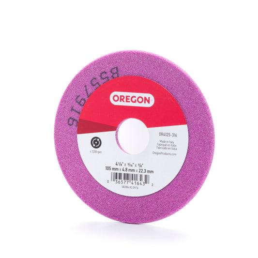 Oregon® Vitrified Grinding Wheel for sharpening Chainsaw Chain, for 3/8 in., 0.404 in. and 0.325 in. Pitch Chain OR4125-316A